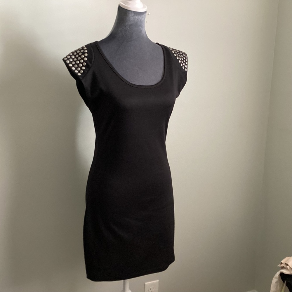 Black mini dress